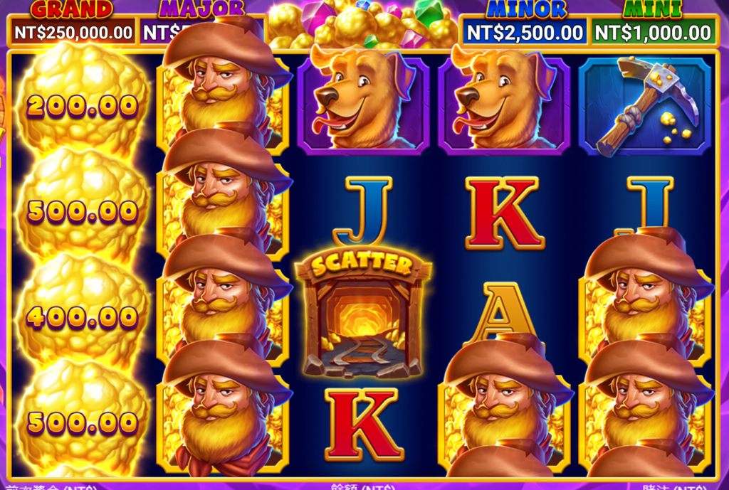 BNG電子－瘋狂淘金樂-集鴻運遊戲介紹