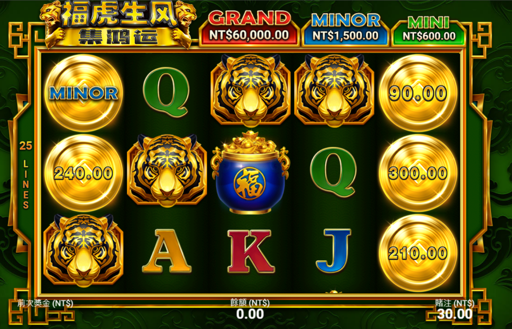 BNG電子－福虎生風-集鴻運遊戲介紹