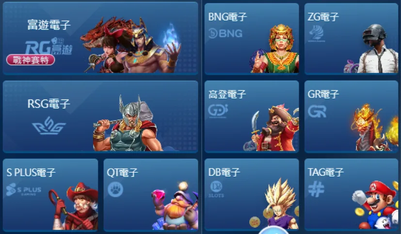 RG富遊娛樂城電子系統