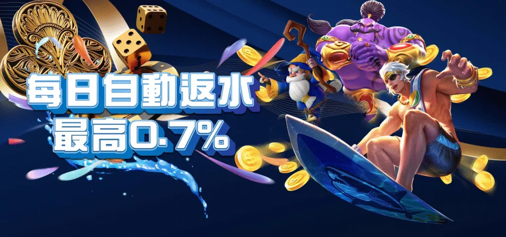 威樂娛樂城：每日自動反水最高0.7%